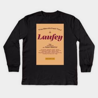 Laufey Bewitched Tour pinkish poster Kids Long Sleeve T-Shirt